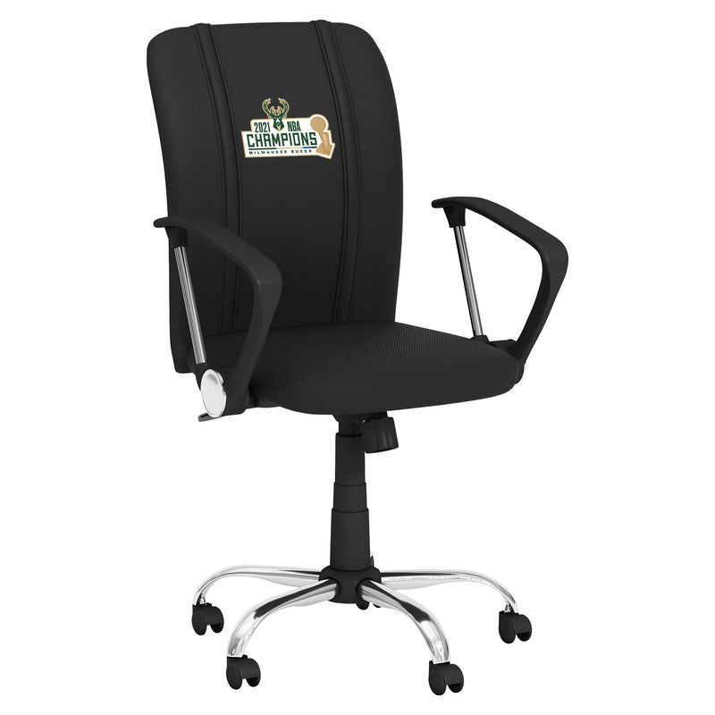 Curve Task Chair with Milwaukee Bucks 2021 Champions Logo