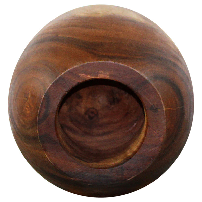 Haussmann® Wood Oval Drum Table 20 in Diameter x 18 in High Walnut Oil