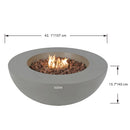 Lunar Outdoor Fire Bowl - Select Fuel Type