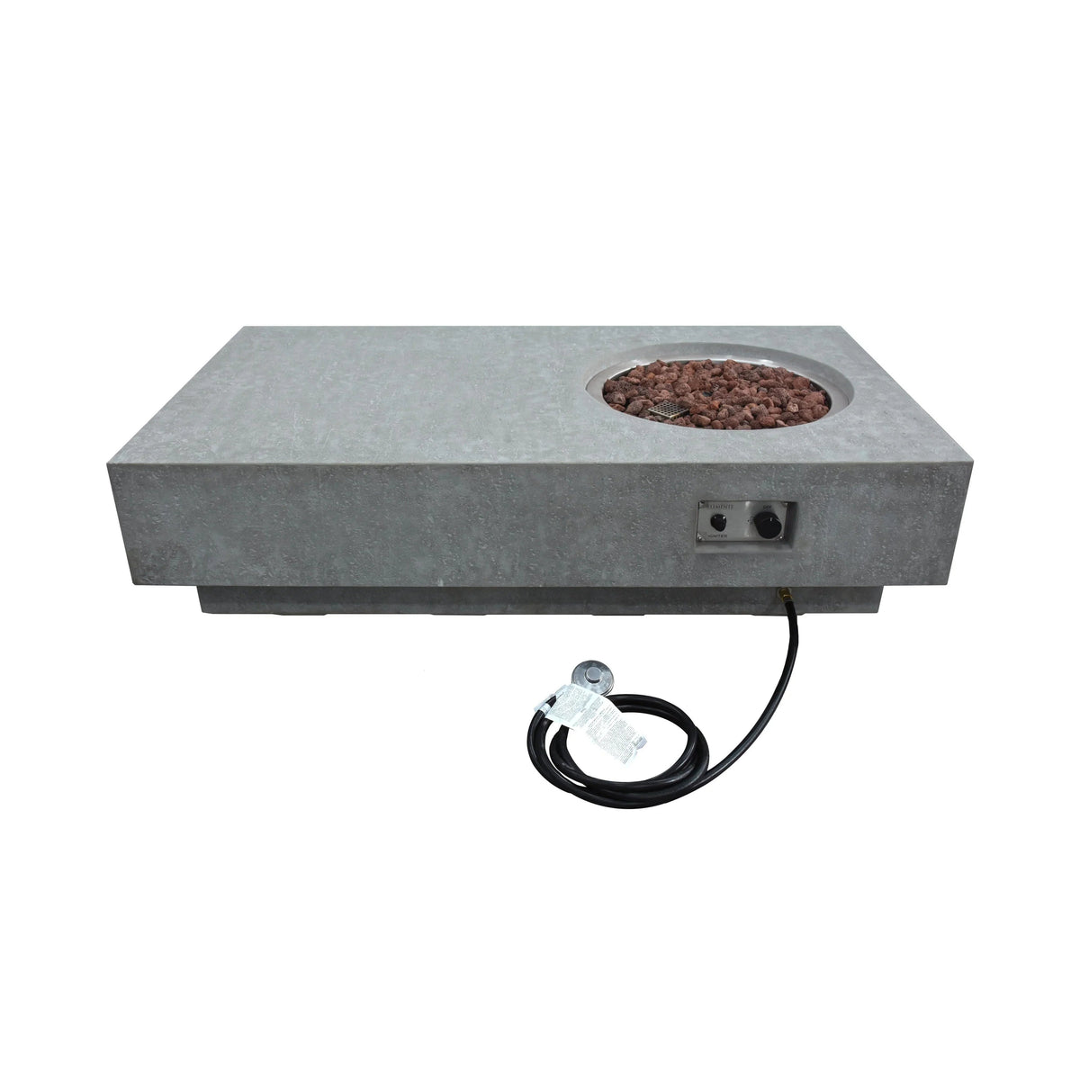 Elementi Metropolis Fire Pit Table - Light Gray, photo 3 of 20