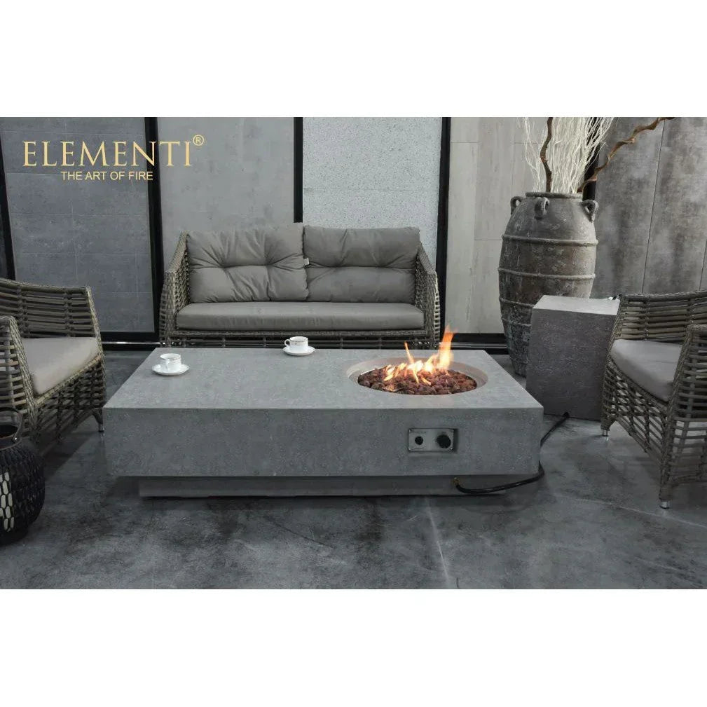 Elementi Metropolis Fire Pit Table - Light Gray, photo 20 of 20