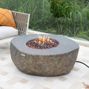 Outdoor Boulder Fire Pit Table - Select Fuel Type