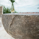 Outdoor Boulder Fire Pit Table - Select Fuel Type