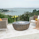Outdoor Boulder Fire Pit Table - Select Fuel Type