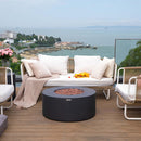 Venice Outdoor Firepit Table - 34 Inches - Select Fuel Type