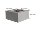 Elementi Rocky Propane Fire Pit, 43 x 43 Inches