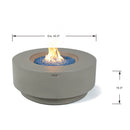Colosseo Outdoor Light Grey Fire Pit Bowl - Select Fuel Type