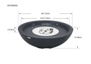 Sol Living Plus Rose Bowl Fire Pit, 48 x 48 Inches