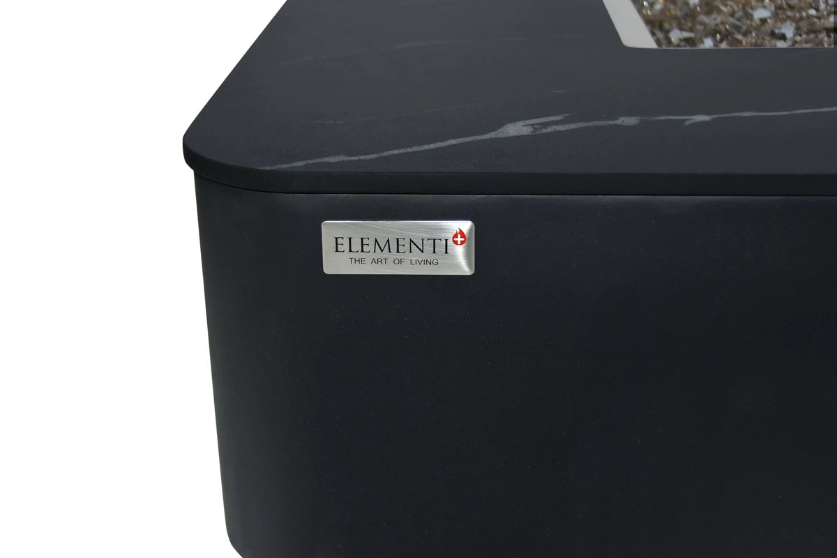 Elementi Plus OFP101BB Copenhagen Porcelain Top Outdoor Fire Table, photo 6 of 10