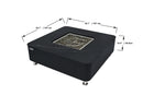 Elementi Plus OFP101BB Copenhagen Porcelain Top Outdoor Fire Table