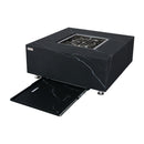 Sofia Outdoor Bulgaria Black Fire Pit Table - Select Fuel Type
