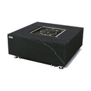 Sofia Outdoor Bulgaria Black Fire Pit Table - Select Fuel Type