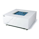 Bianco Outdoor Bianco White Fire Pit Table - Select Fuel Type