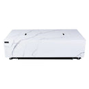 Carrara Outdoor Bianco White Fire Pit Table - Select Fuel Type