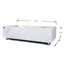 Carrara Outdoor Bianco White Fire Pit Table - Select Fuel Type