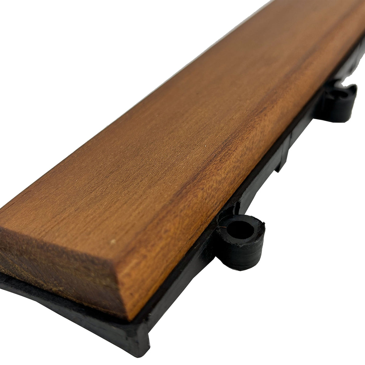 Teak Interlocking Tile End Pieces (Loop, Pin or Corner), photo 3 of 9