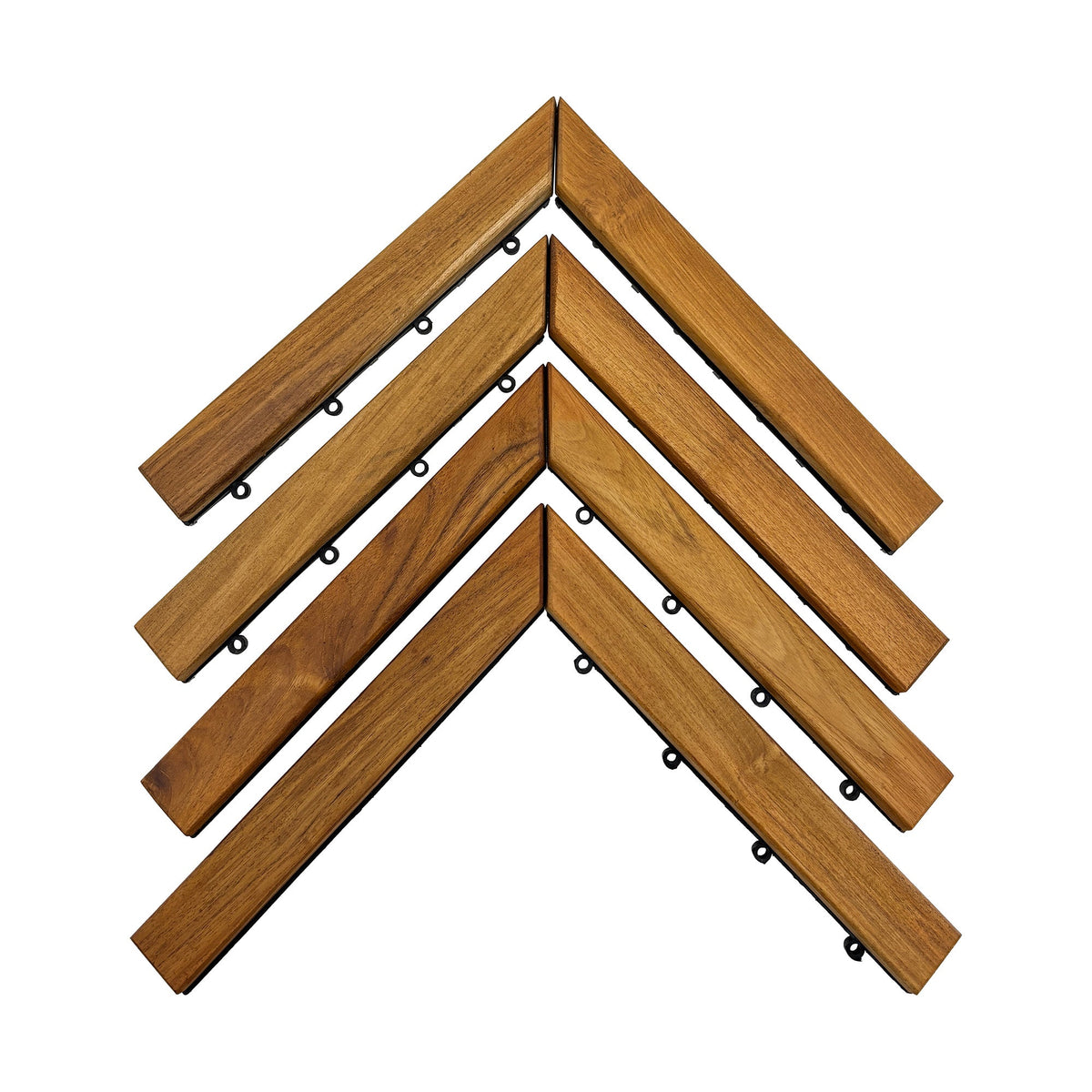 Teak Interlocking Tile End Pieces (Loop, Pin or Corner), photo 9 of 9
