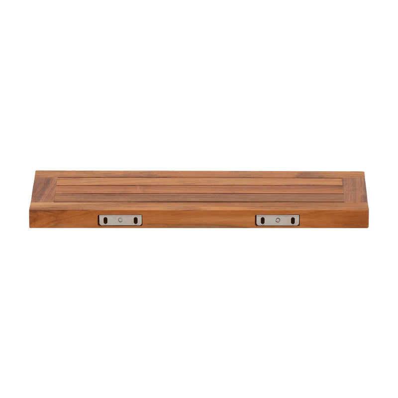 Oiled Teak Framed Floating Shelf - 24", photo 4 of 9
