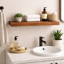 Oiled Teak Framed Floating Shelf - 24" by NORDICTEAK.COM