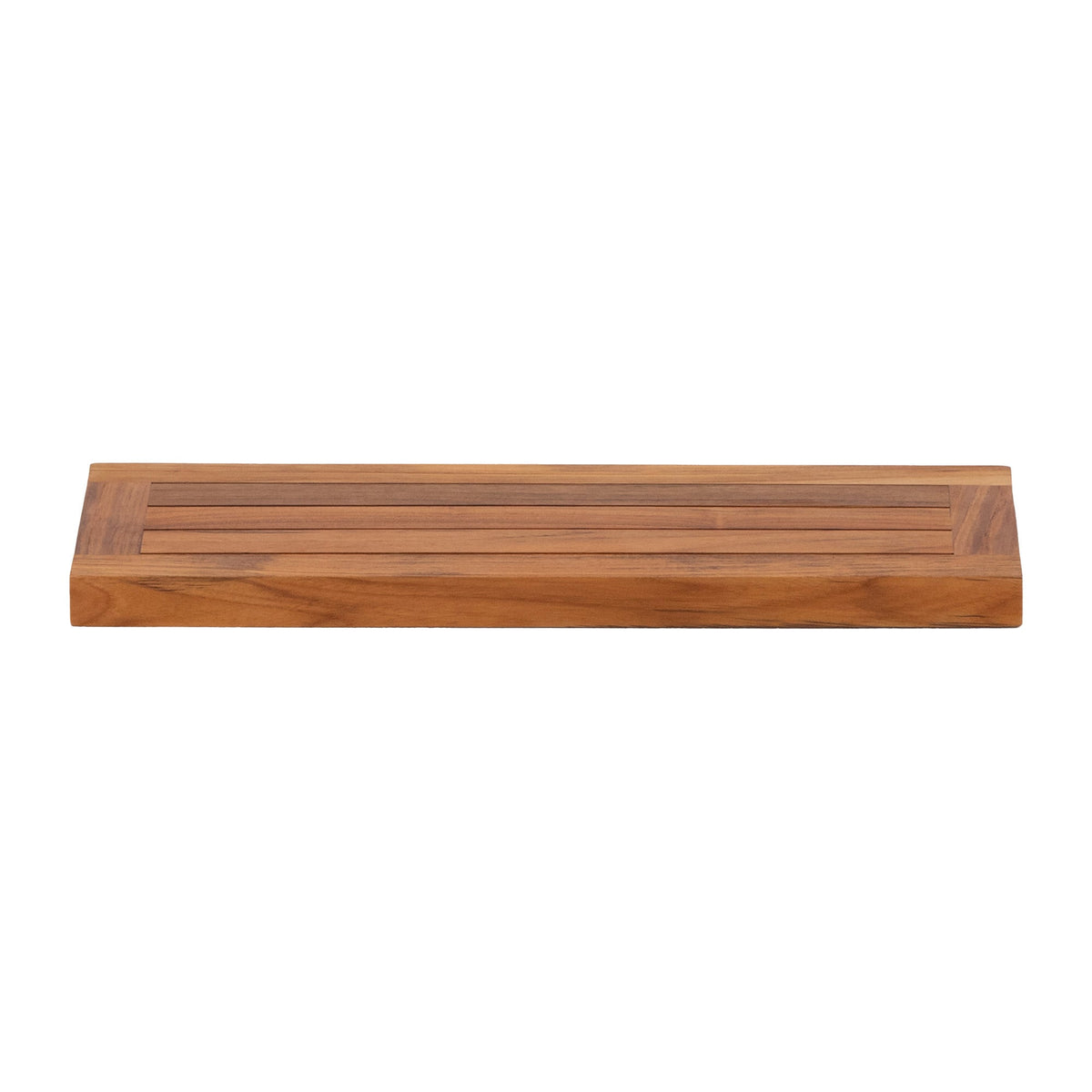 Oiled Teak Framed Floating Shelf - 24", photo 2 of 9