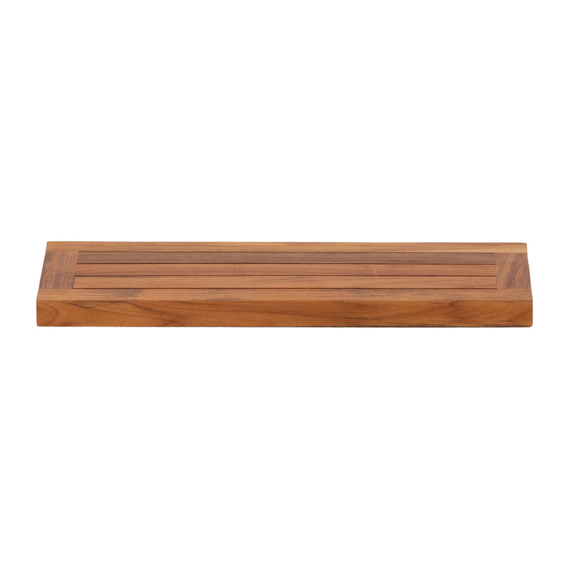 Oiled Teak Framed Floating Shelf - 24", photo 2 of 9