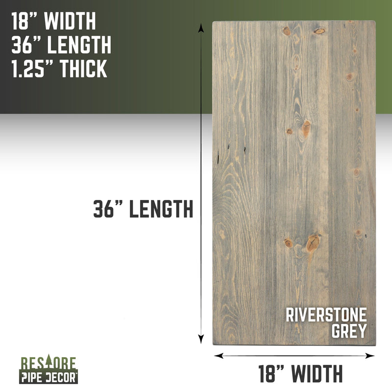 RESTORE Riverstone Grey Solid Wood Coffee Tabletop, photo 3 of 10