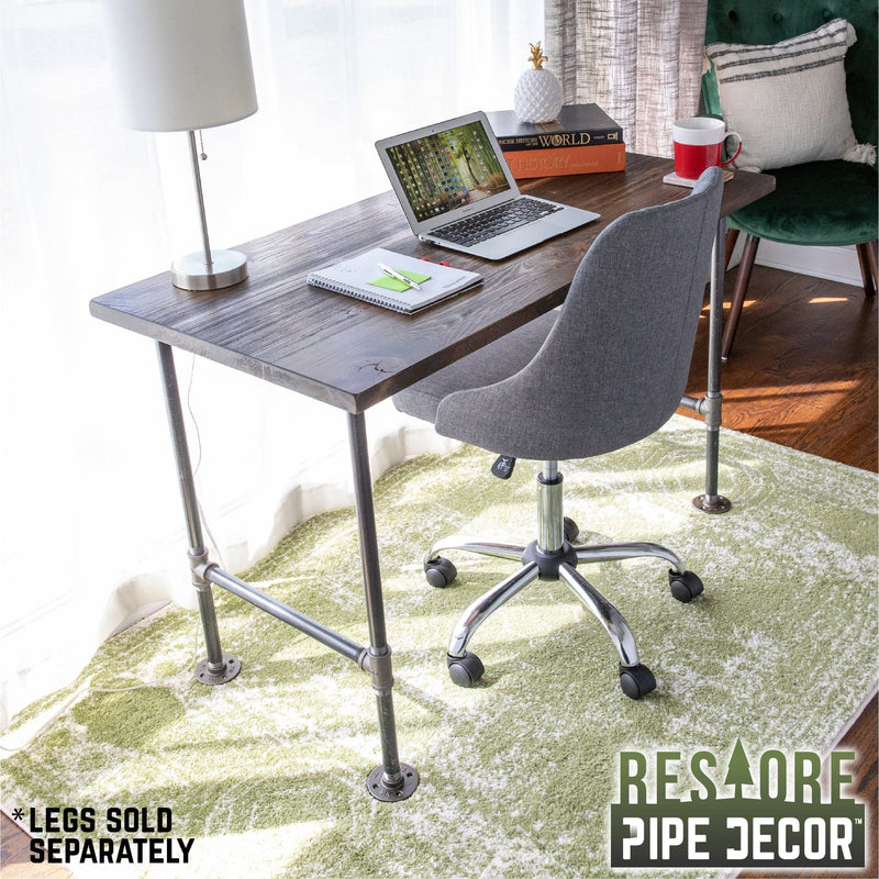 RESTORE Trail Brown Solid Wood Desk Tabletop, photo 2 of 9