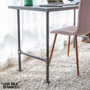 RESTORE Riverstone Grey Solid Wood Desk Tabletop