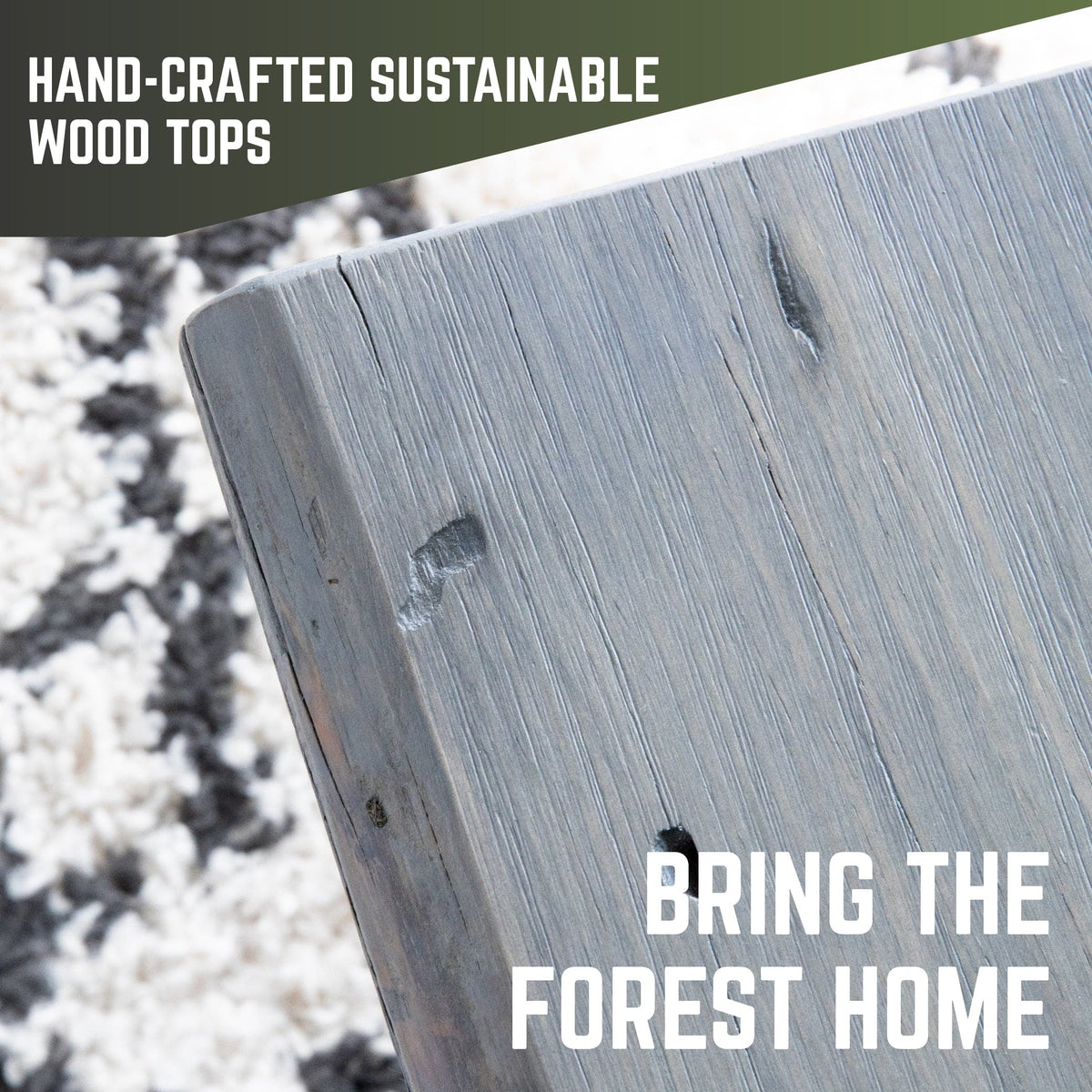 RESTORE Riverstone Grey Solid Wood Desk Tabletop, photo 5 of 9