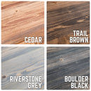 RESTORE Riverstone Grey Solid Wood Dining Tabletop