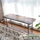 RESTORE Trail Brown Solid Live Edge Wood Console Tabletop