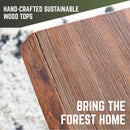 RESTORE Sunset Cedar Solid Live Edge Wood Console Tabletop