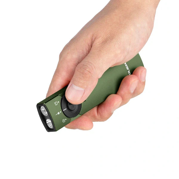 OLIGHT ARKFELDPRO3RODGV3 Arkfeld Pro Flat EDC Flashlight with LED Light UV and Laser - OD Green