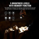 OLIGHT ARKFELDPWGMGCW Arkfeld Flat Flashlight with Green Laser & White Light - Pinwheel Gunmetal Grey