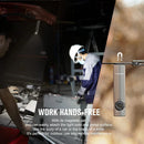 OLIGHT ARKFELDPWGMGCW Arkfeld Flat Flashlight with Green Laser & White Light - Pinwheel Gunmetal Grey