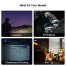 OLIGHT ARKFELDPRO3RBKCWV3 Arkfeld Pro Flat EDC Flashlight with LED Light UV and Laser - Black