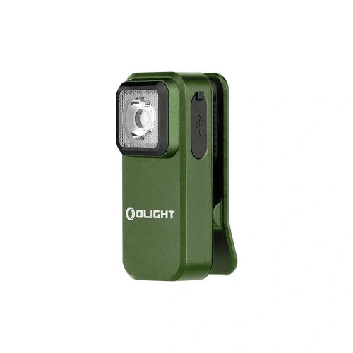 OLIGHT OCLIPODG Oclip Clip Light with White and Red Light - OD Green