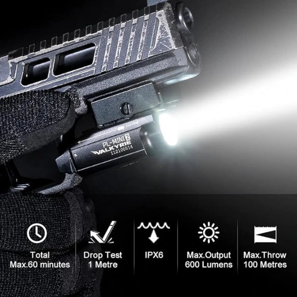 OLIGHT PLMINI2BK PL-MINI 2 Valkyrie Tactical Light - Black