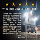 Outdoor Security Motion Yard Flood Light