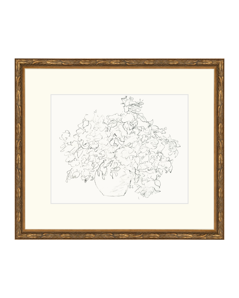 Vase of Flowers Sketch