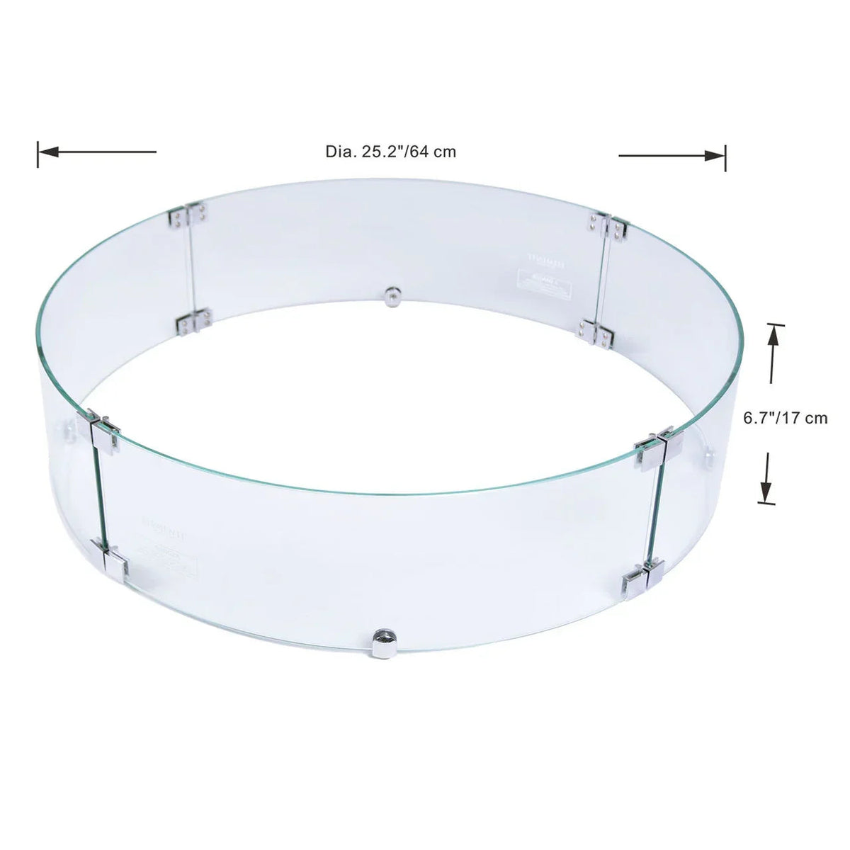 Elementi Plus Round Fire Pit Windscreen ONC05-022, photo 2 of 2