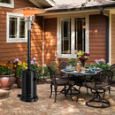 50000 BTU Stainless Steel Propane Patio Heater with Trip over Protection