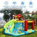 6-in-1 Inflatable Bounce House with Climbing Wall and Basketball Hoop with Blower by LJGDeals