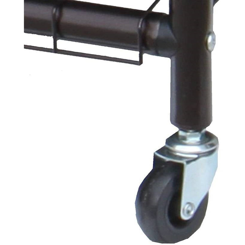 Bronze Black 3-Bag Laundry Sorter Hamper with Adjustable Clothes Hanging Bar, photo 4 of 4