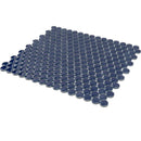 Indigo Blue 12x12 Glossy Penny Round Porcelain Mosaic Tile (10 pack, 9.87 sq ft/case)