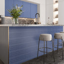 Indigo Blue 12x12 Glossy Penny Round Porcelain Mosaic Tile (10 pack, 9.87 sq ft/case) - Sample
