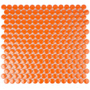 Orange 12x12 Glossy Penny Round Porcelain Mosaic Tile (10 pack, 9.87 sq ft/case)