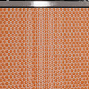 Orange 12x12 Glossy Penny Round Porcelain Mosaic Tile (10 pack, 9.87 sq ft/case)