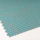 Turquoise 12x12 Glossy Penny Round Porcelain Mosaic Tile (10 pack, 9.87 sq ft/case)
