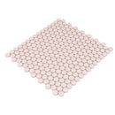 Nude Pink 12x12 Glossy Penny Round Porcelain Mosaic Tile (10 pack, 9.87 sq ft/case)